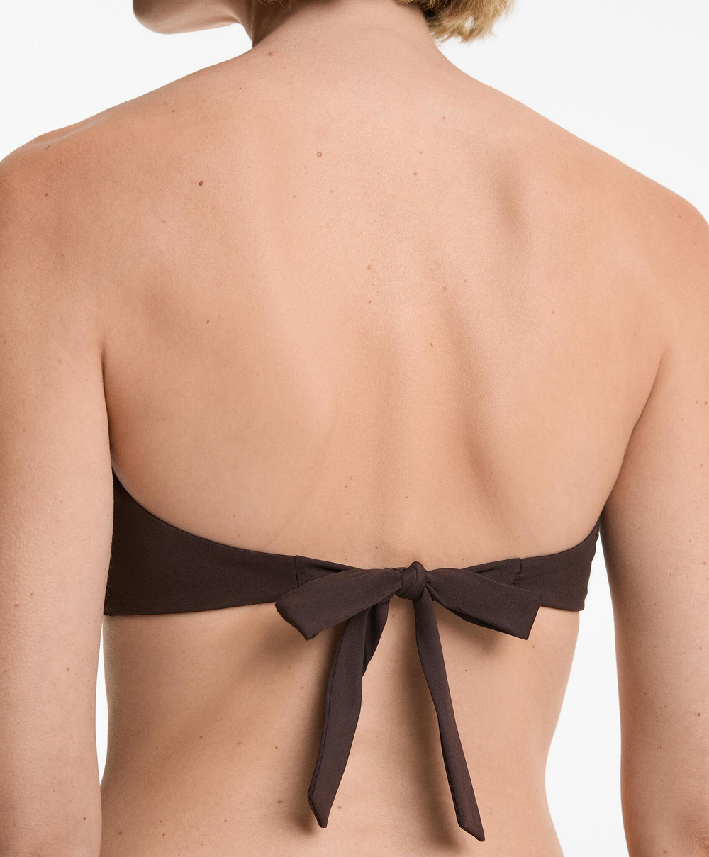 OYSHO Топ бикини-бандо, шоколадный