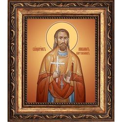 Михаил Каргополов, священномученик пресвитер. Икона на холсте.