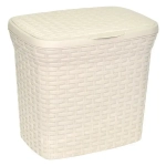 Контейнер для стирального порошка 10л Ротанг слоновая кость