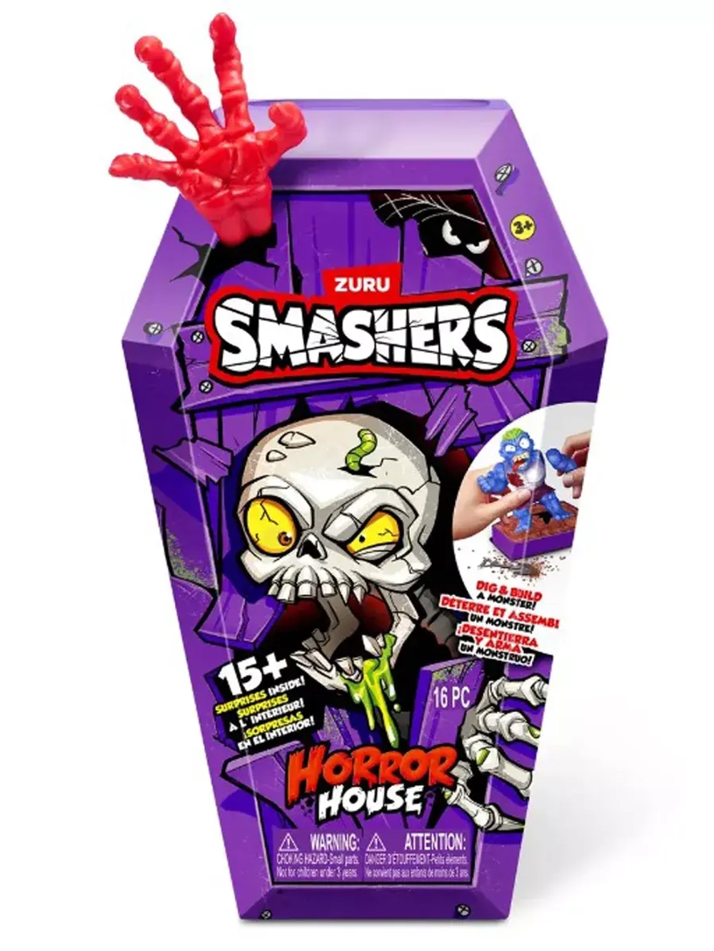 Игрушка сюрприз Zuru Smashers Horror House красный 74125
