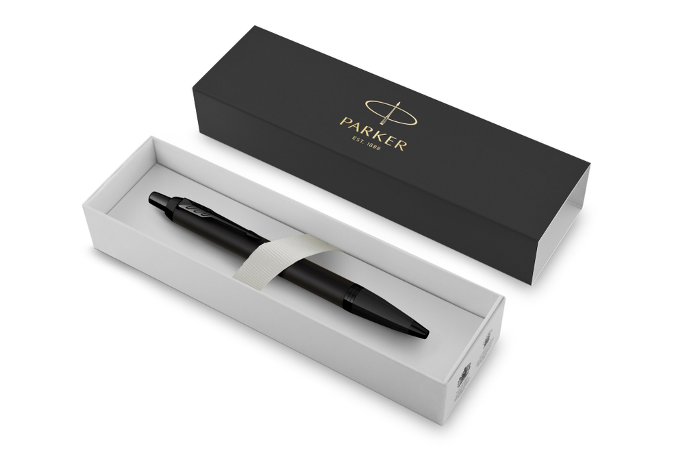 Шариковая ручка Parker IM Achromatic Matt Black (с гравировкой)
