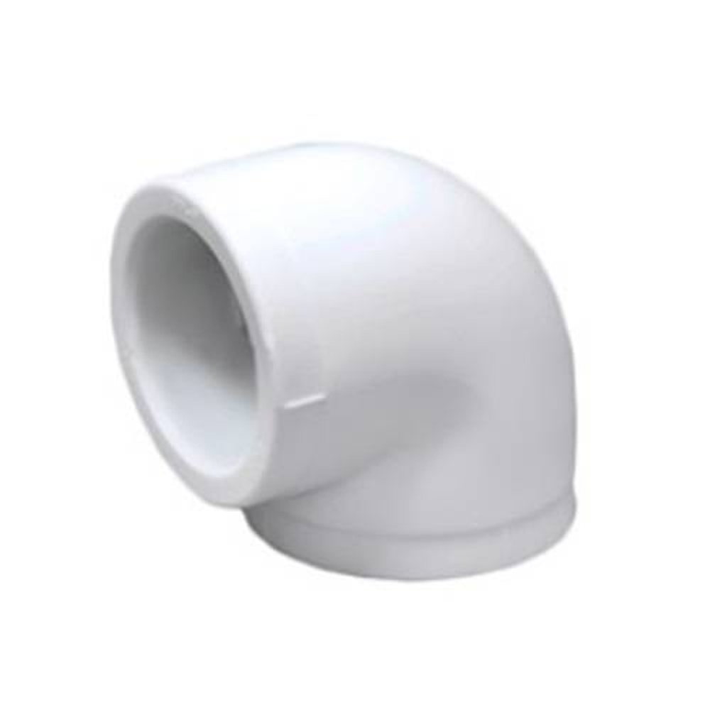 Отвод 90° Fusitek - 63 (для полипропиленовых труб под пайку, цвет белый)