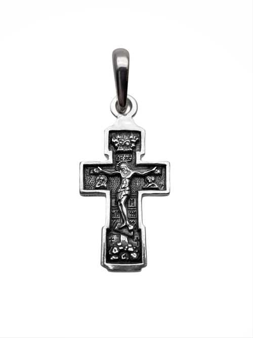 Крест из серебра/Чернение
