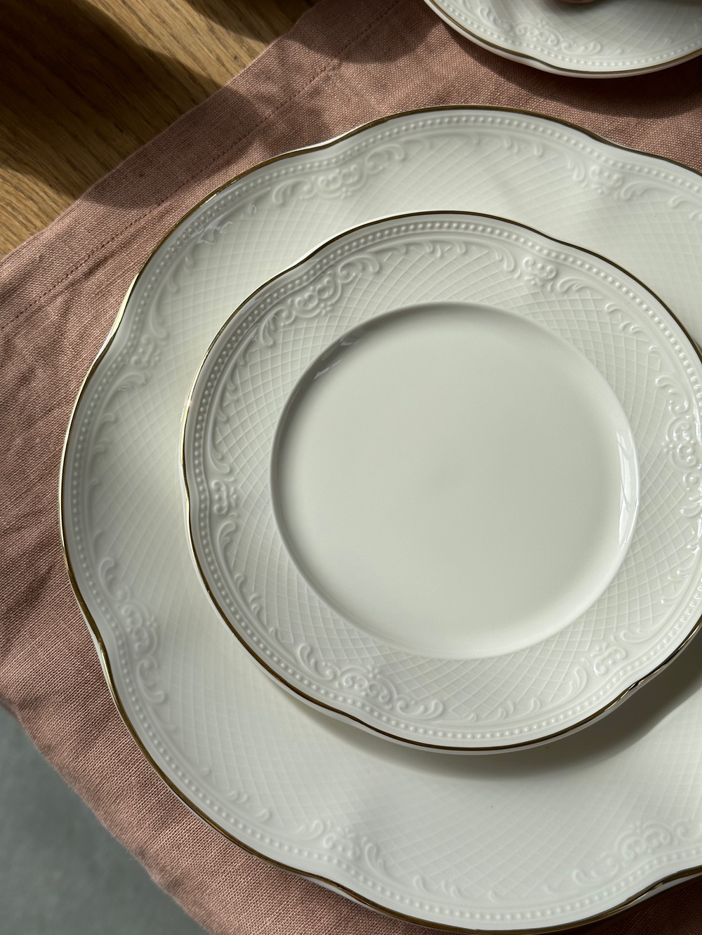 Тарелка 30 см, фарфор, "Aristocrat-Gold". Noble