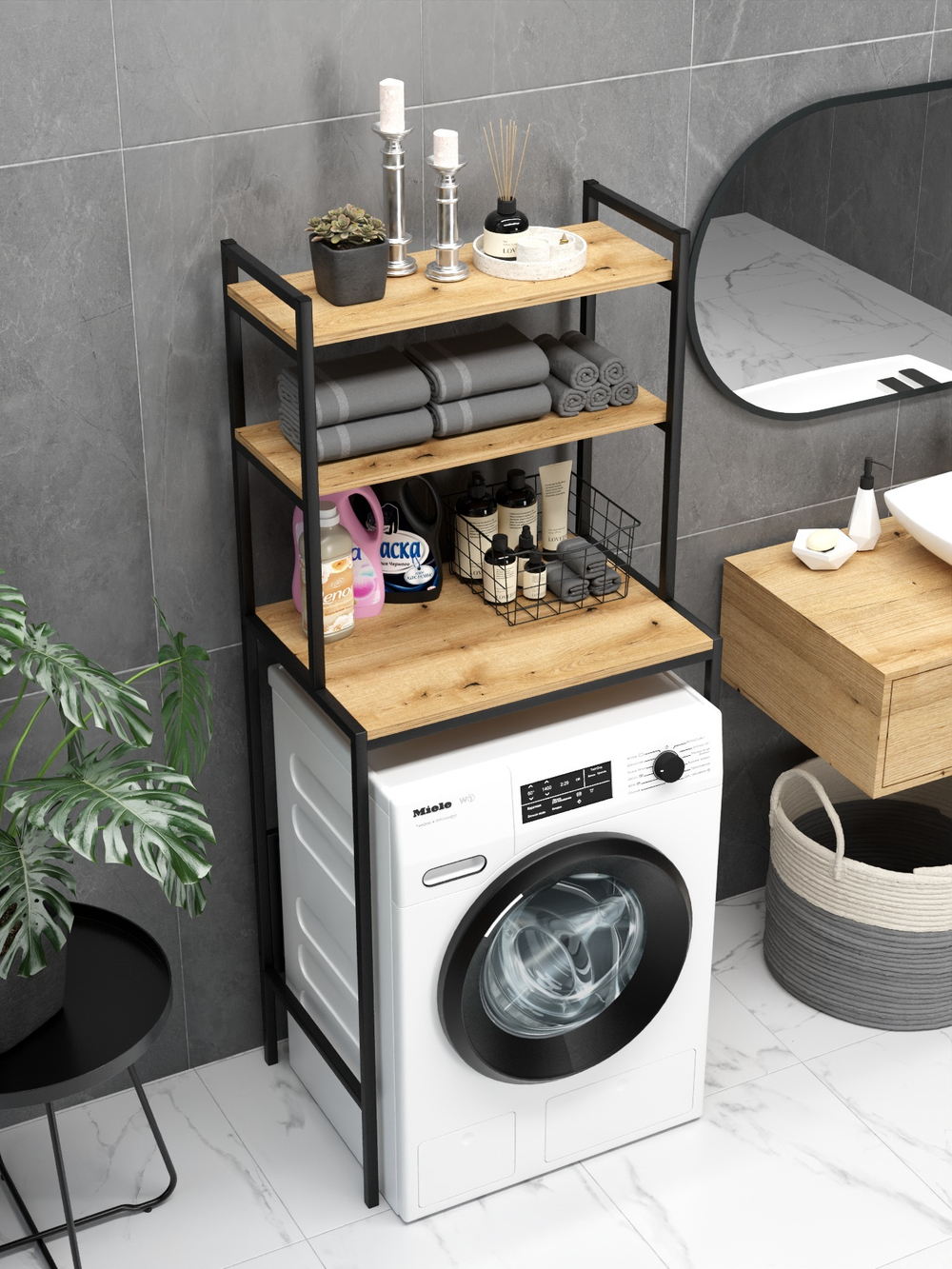 Стеллаж для ванной и стиральной машины UNDA