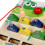 Развивающая игрушка деревянная Шарики + рыбалка, коробка C-41669