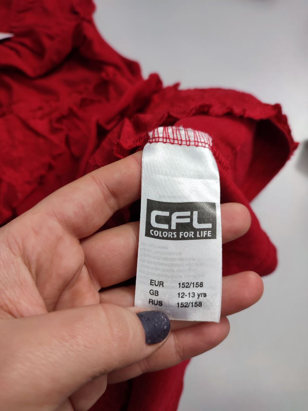 Топ Colors for Life с кружевом на 12-13 лет