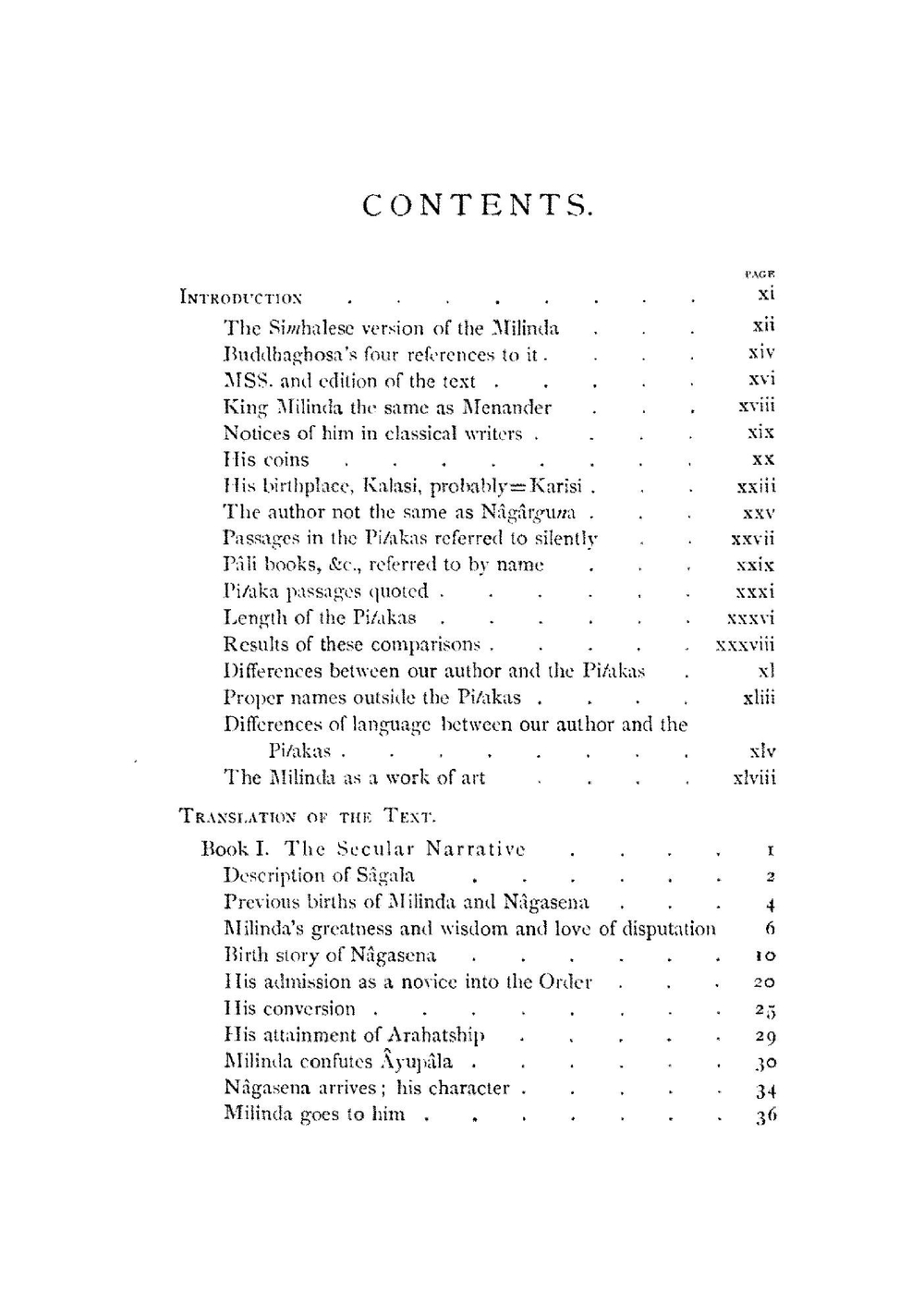 The questions of King Milinda | Davids Thomas William