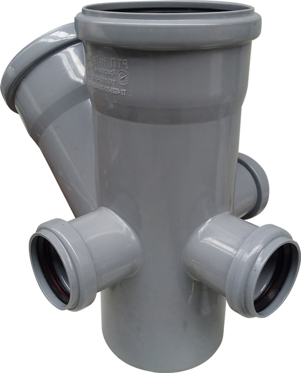 Крестовина двухплоскостная, левая/правая/тыл ВК ПП 110/110/50/50/50х45, короб, серый,РТП (12/1)