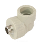 Угольник PP-R комбинированный серый Дн 32х3/4" НР VALFEX 10126132Г