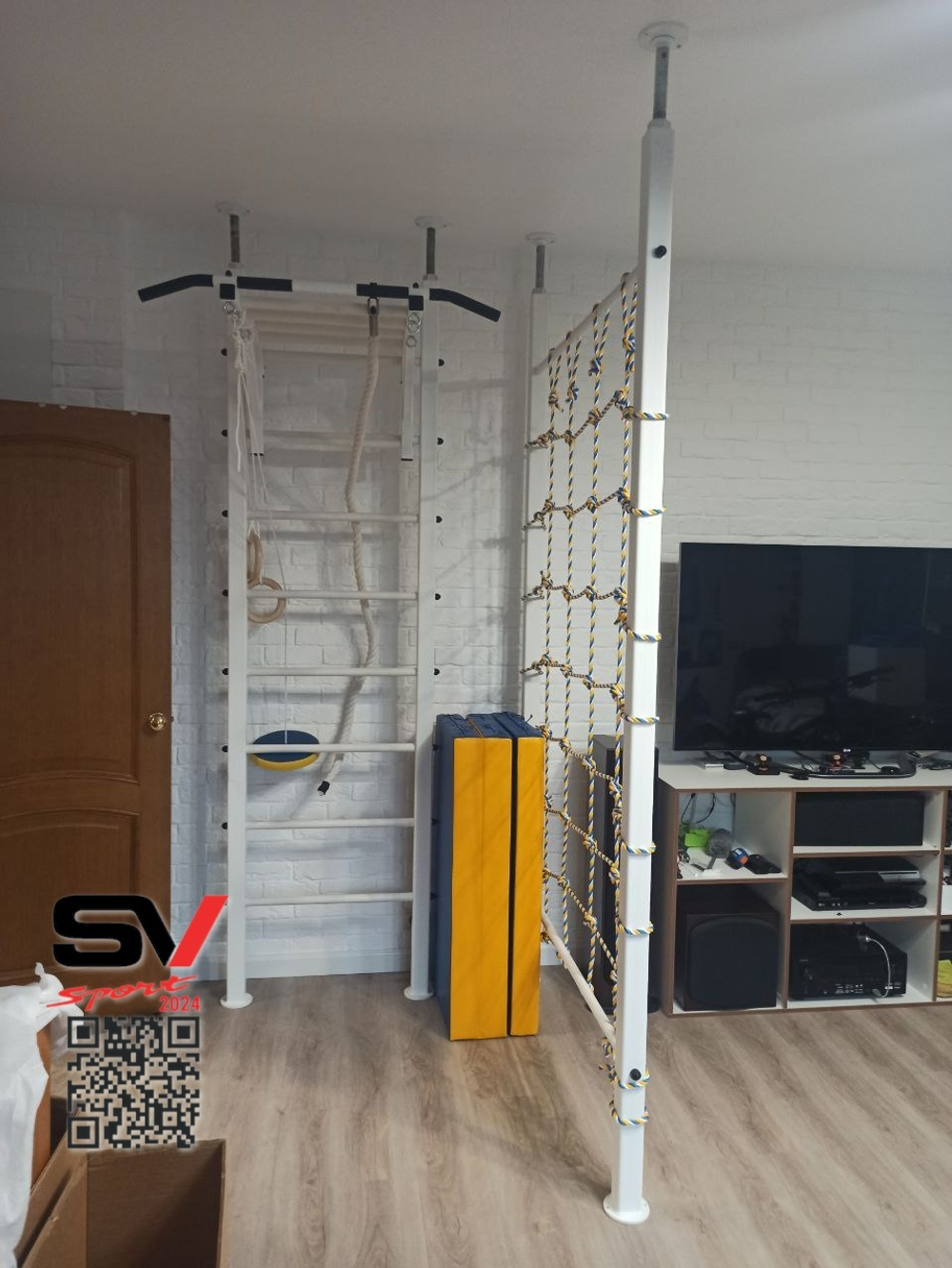 Монтаж шведской стенки Sv Sport враспор