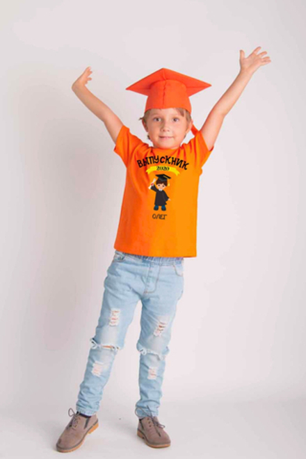 Футболка и шапочка – цвет оранжевый