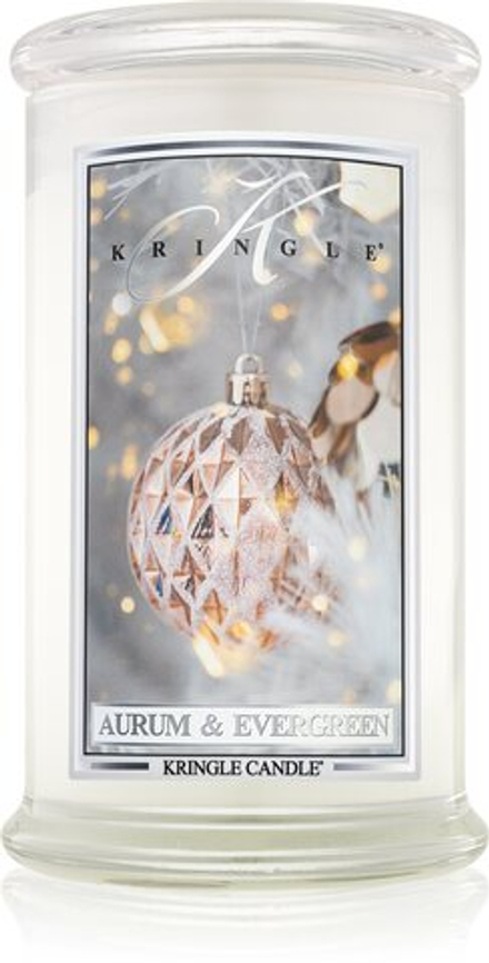 Kringle Candle Aurum & Evergreen - ароматическая свеча /   624  g  / GTIN 846853068923