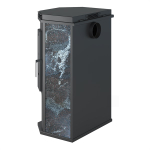 Печь-Камин ASTON 12 кВт (200 м3) Призматик с плитой (Амфиболит)