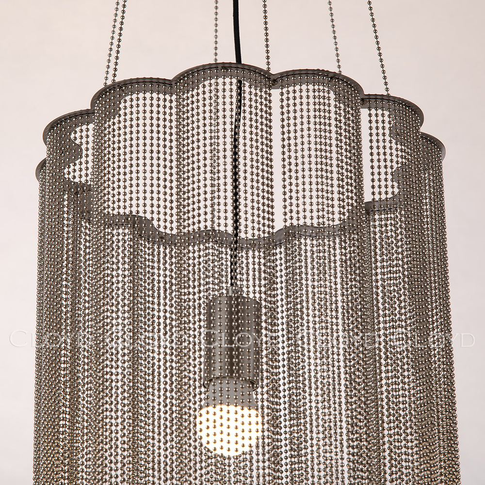 Подвесной светильник Cloyd ONASSIS P1 / Ø30 см - никель сатин (арт.11474)