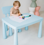 Детский стол BARNBORD, 77x55х48 см, полипропилен, голубой