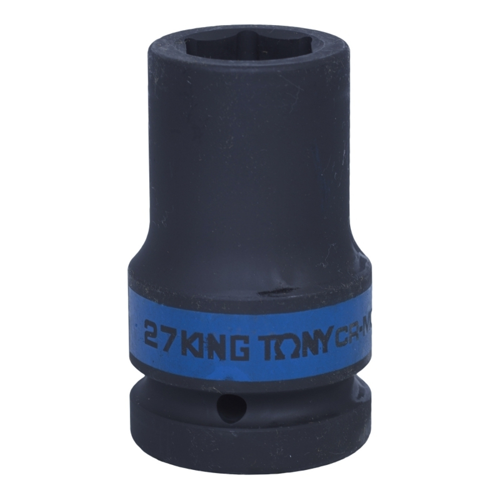 KING TONY (843527M) Головка торцевая ударная глубокая шестигранная 1", 27 мм
