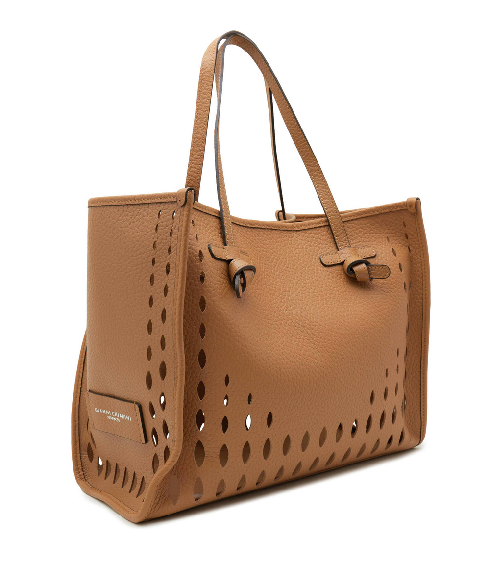 Кожаная сумка-шопер + поясная сумка GIANNI CHIARINI - коричневый(BS 10830 TKLFOR)