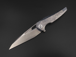 Складной нож Magpie M390 CrystalTi black DLC stonewash