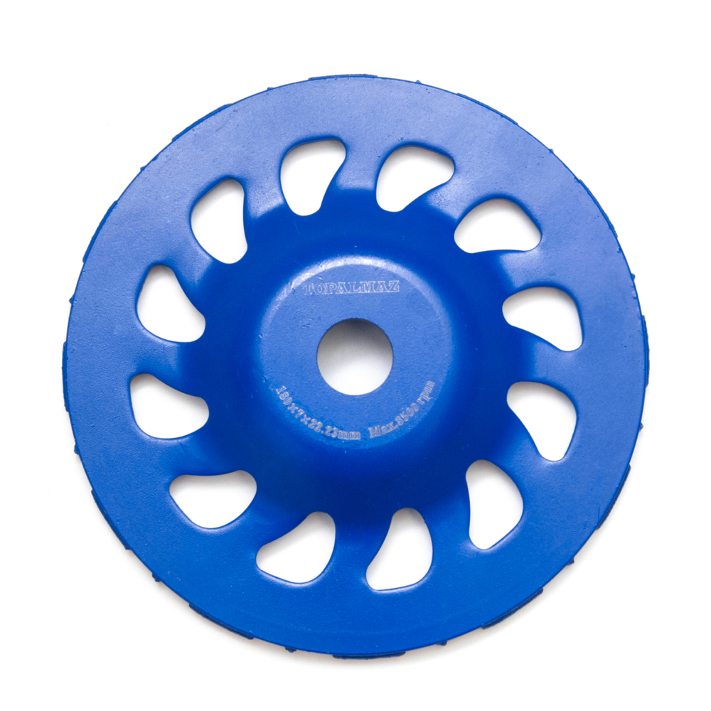 Чашка алмазная 180 мм шлифовальная TOPALMAZ турбо сегмент