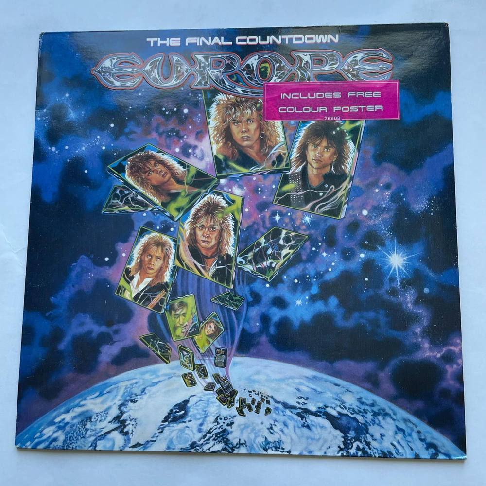 Винтажная виниловая пластинка LP Europe The Final Countdown (Нидерланды 1986)