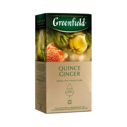 Чай черный в пакетиках Greenfield Quince Ginger, 25 пак