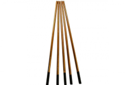 Электрод угольный омедненный круглый Great Wolf 6.5x305 мм, 5 шт GWR65305