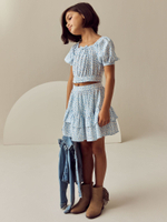 Топ и юбка в комплекте для девочки Next AC6-279, Голубой