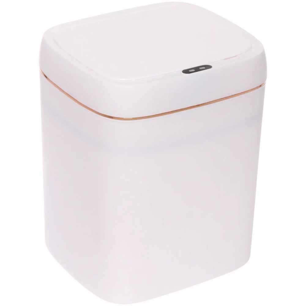 Контейнер для мусора»Smart «11л белый сенсорная крышка работает от батареек LR6 W8616C