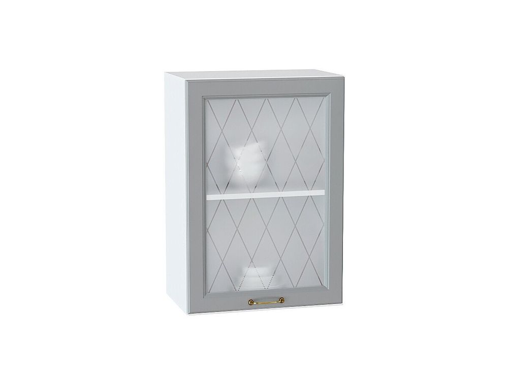 Шкаф верхний с 1-ой остекленной дверцей Ницца