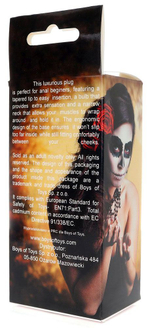 Черная анальная втулка Curved - 7,5 см. (Цвет: черный)