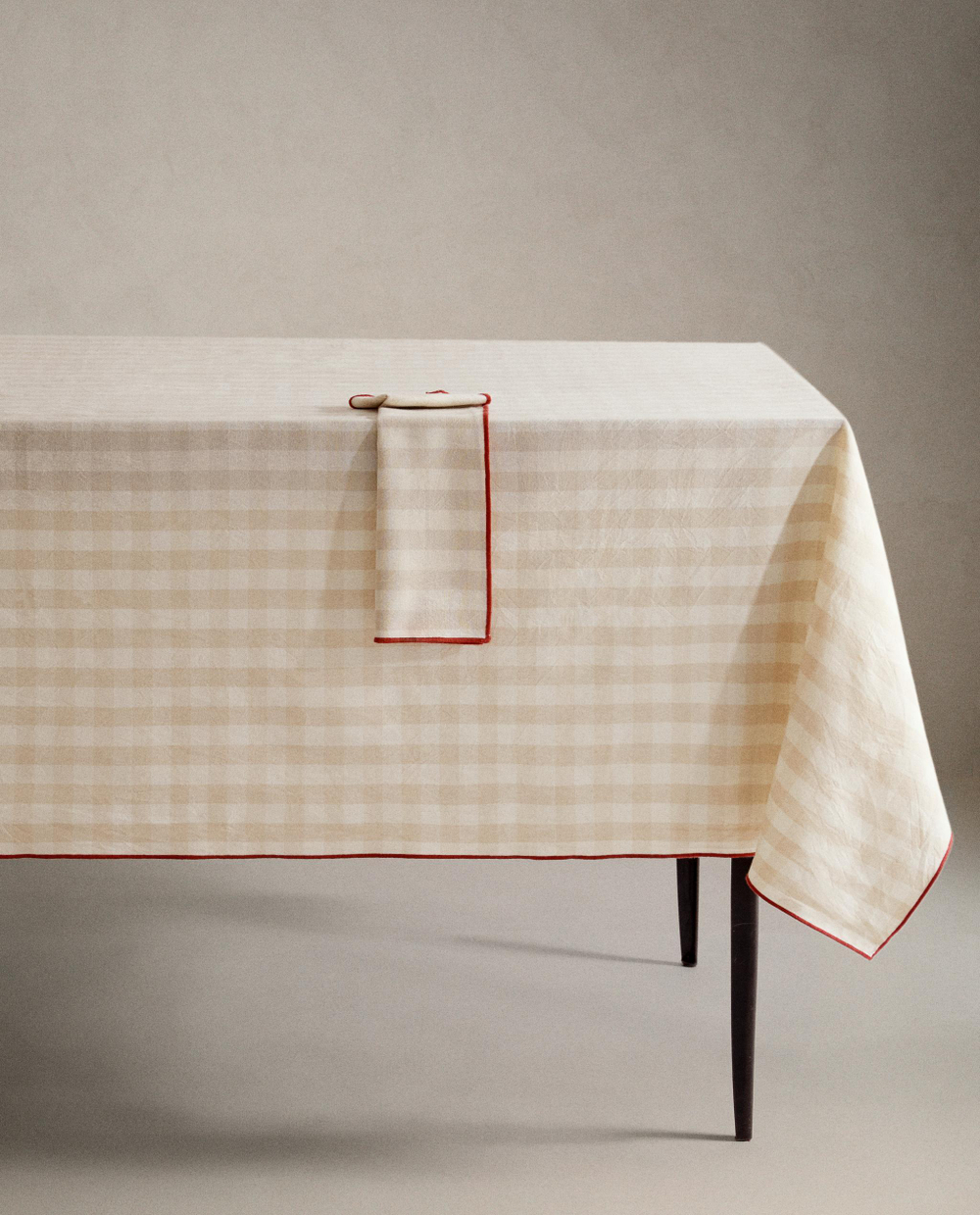 Zara Home скатерть из хлопка, клетка, 150 150 см · 7248/021