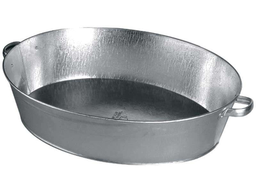 Таз оцинкованный овальный 27л (5шт/уп)