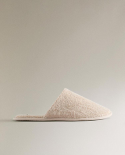 ZARA HOME ДОМАШНИЕ ТАПОЧКИ, ПЕСОЧНЫЙ