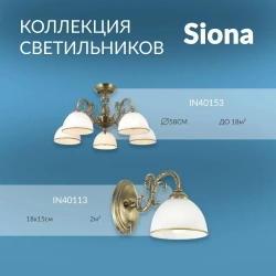 Настенный светильник INLUX Siona IN40113 бронза