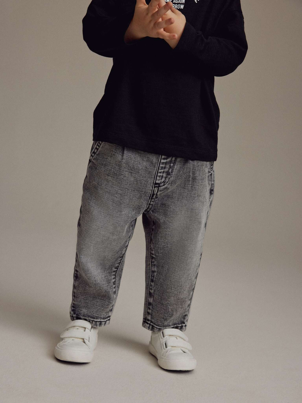 Джинсы для мальчика Next B60-166, Серый