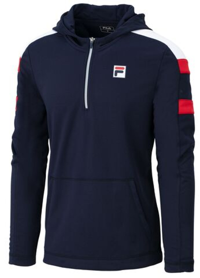 Мужская теннисная кофта Fila Hoody Logan - fila navy
