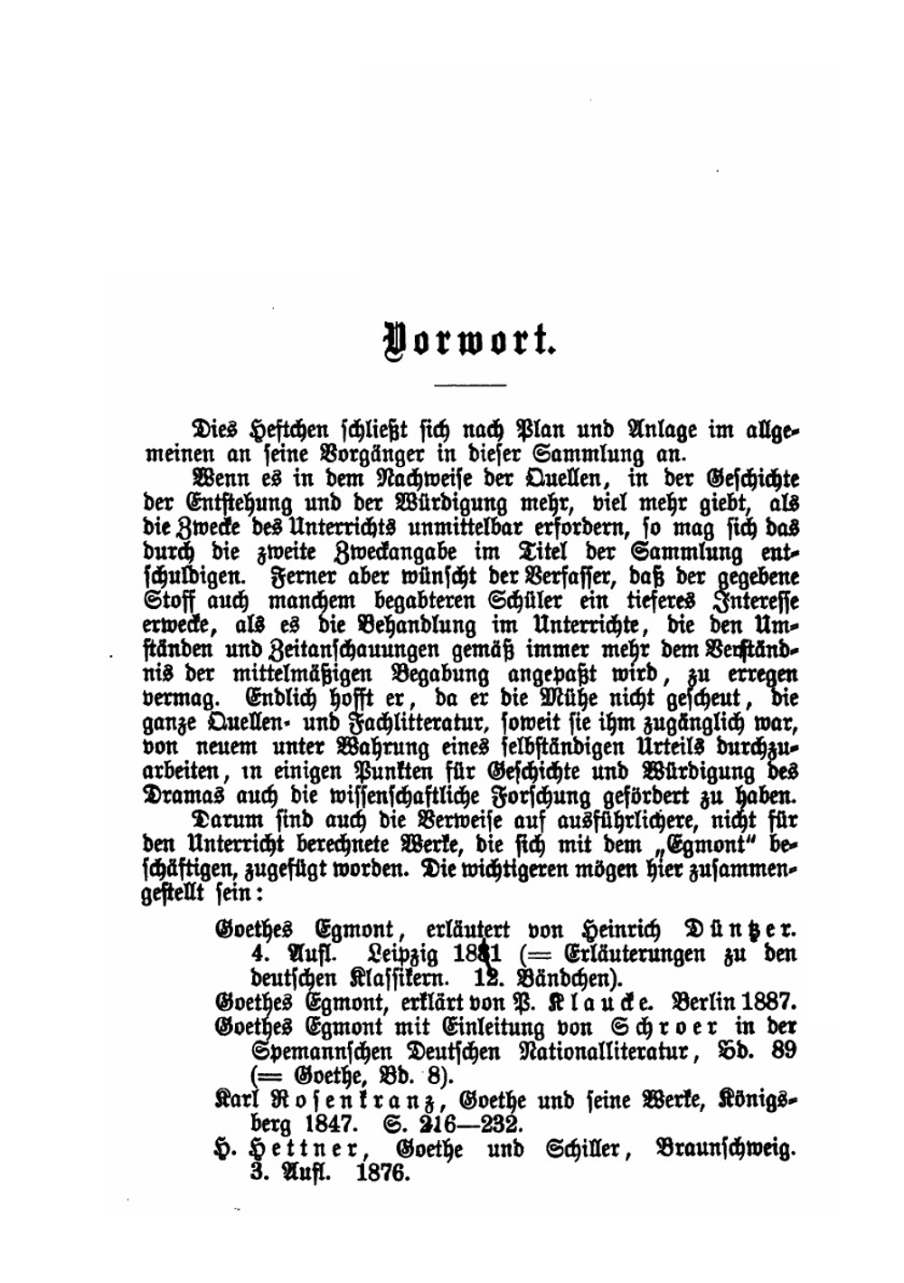Goethes Egmont erläutert und gewürdigt für höhere lehranstalten sowie zum selbststudium | F. Vollmer