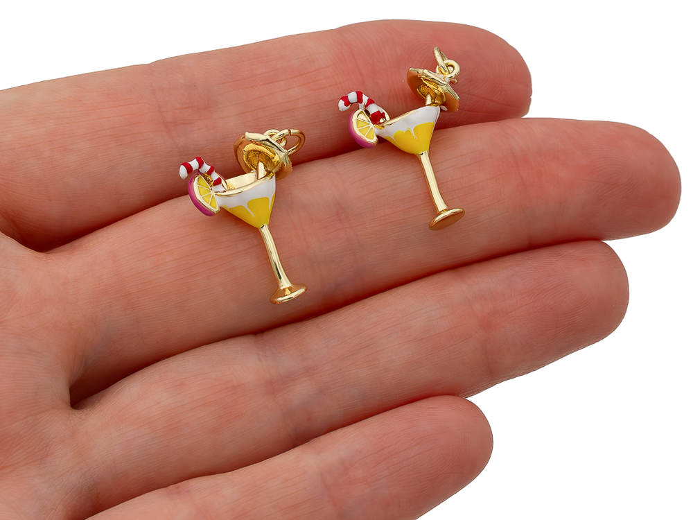 Подвеска "Коктейль" 19мм, эмаль
