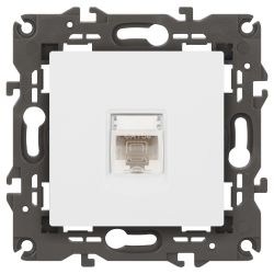 Розетка ЭРА Elegance 14-3107-01М RJ45, белый матовый