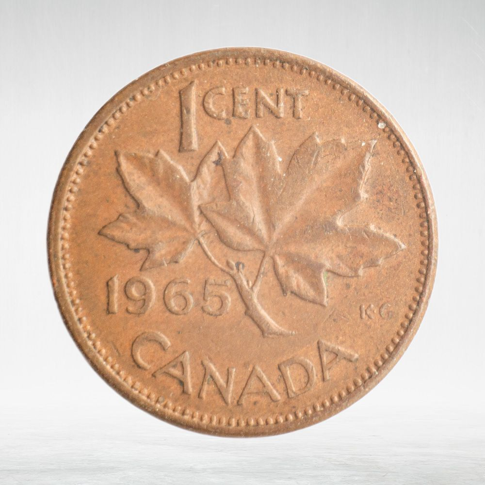 Canada, 1 Cent, 1965 – Elizabeth II (Second Portrait), VF