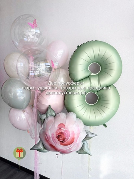 Набор шаров Нежная роза