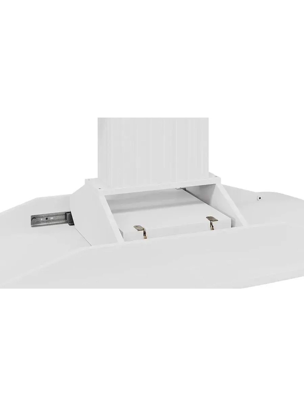 Стол кухонный Белый глянец 130(162)х80х75 см