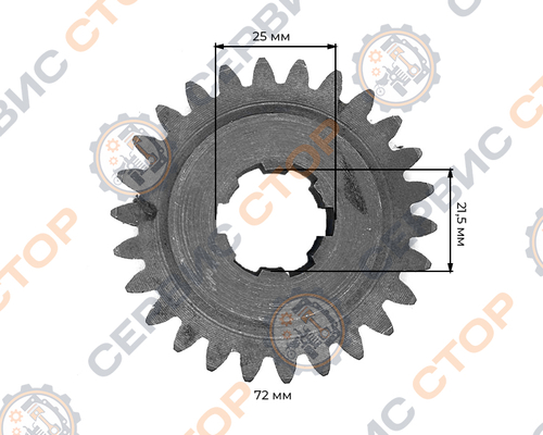 Шестерня привода масляного насоса гидравлики Z-6/26 Xingtai 120/220