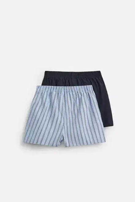 ZARA НАБОР ИЗ ДВУХ ТРУСОВ-БОКСЕРОВ ИЗ ПОПЛИНА, РАЗНОЦВЕТНЫЙ