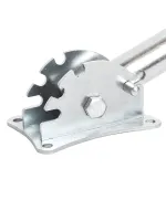 Транцевые колеса перекидные, "Ежики", для лодок с НДНД, бескамерные полиуретановые колеса, оцинкованная сталь