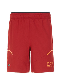 Мужские теннисные шорты EA7 Man Woven Shorts - red dahlia