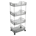 Этажерка 4-х ярусная на колесах, BZ-6064GY