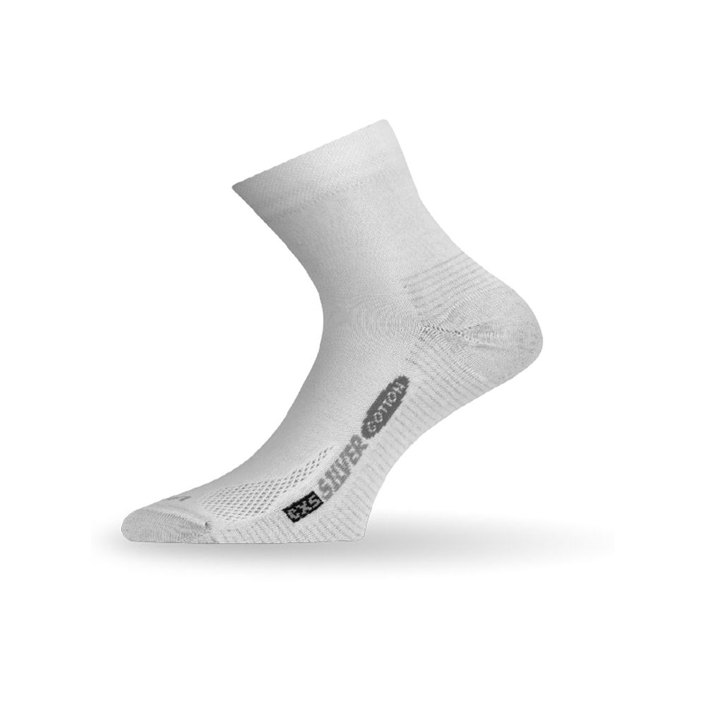 Носки Lasting  CXS 001, cotton+polyamide, белый, размер S , CXS001S