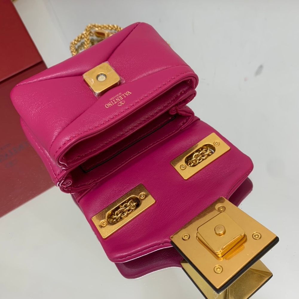 Valentino One Stud Micro Bag with Chain 11 cm